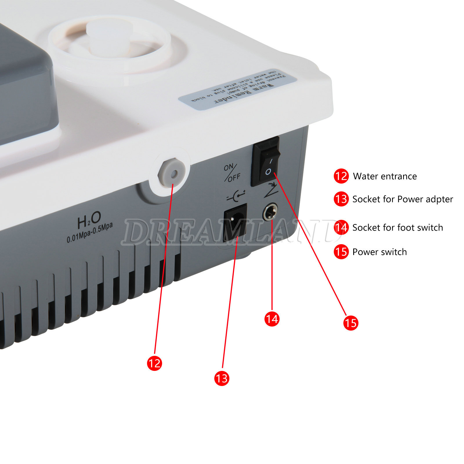 Dental Ultrasonic Scaler Auto-water Supply VRN-A8/E1L / LED Detachable Handpiece