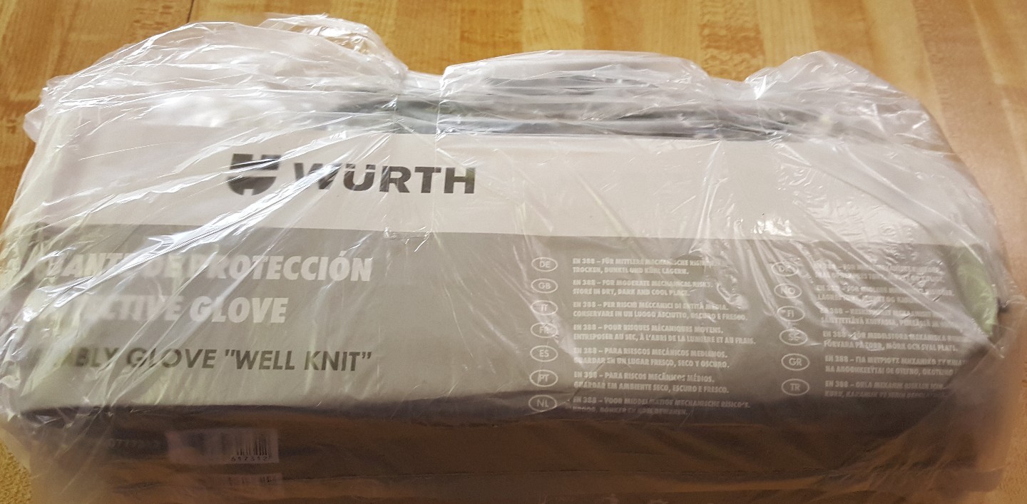 Wurth Well Nit Nitrile Coated Work Gloves 12 Pair / 1 Dozen, Size 7, 8 or 9