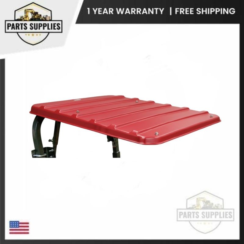 37″x45″ Medium Red SunGuard Canopy with Off/On Strut for Massey Ferguson Tractor