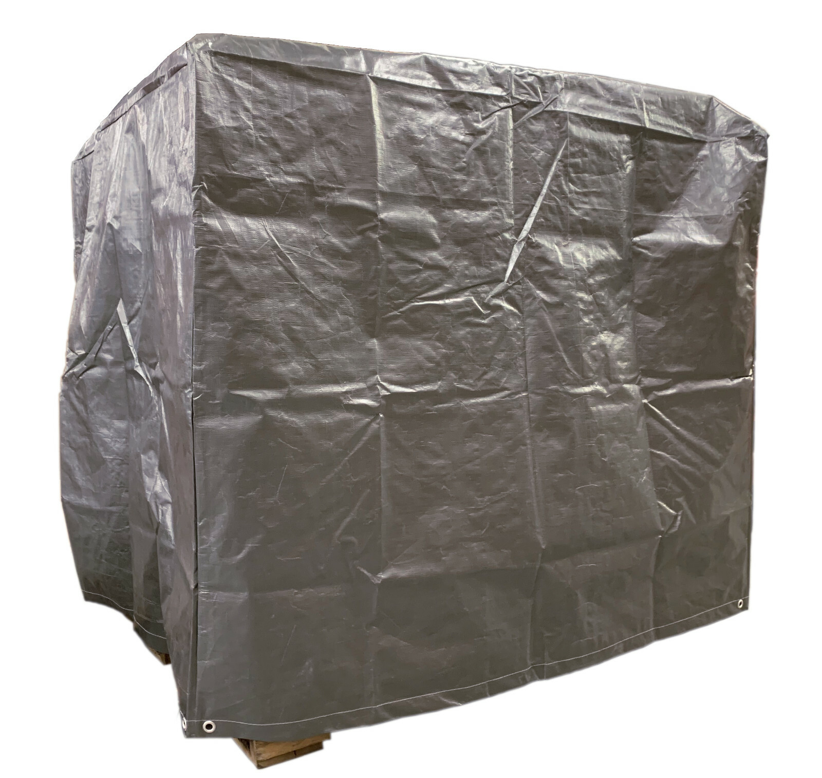 4 Ft. x 5 Ft. x 4 Ft. Heavy Duty Silver Waterproof Poly Pallet Cover – 12 mil