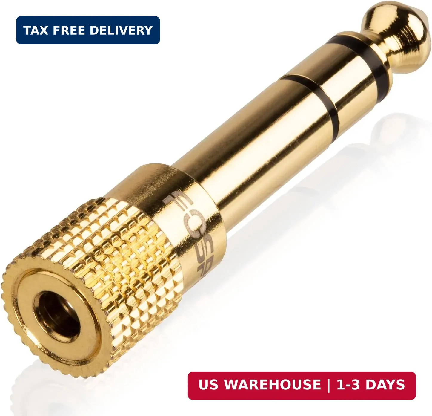 6.35mm (1/4 inch) Male to 3.5mm (1/8 inch) Female 3-Conductor TRS AUX Stereo Aud