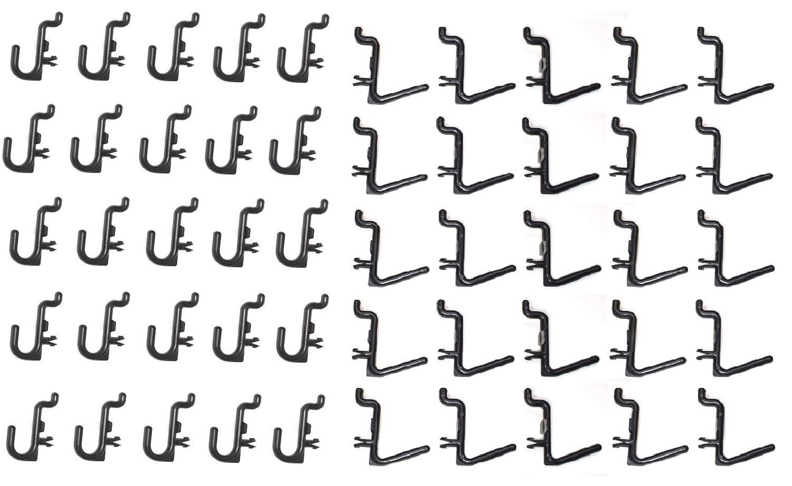 JSP Manufacturing Plastic Locking J Hook & L Hook Pegboard Kit | Garage Tool …