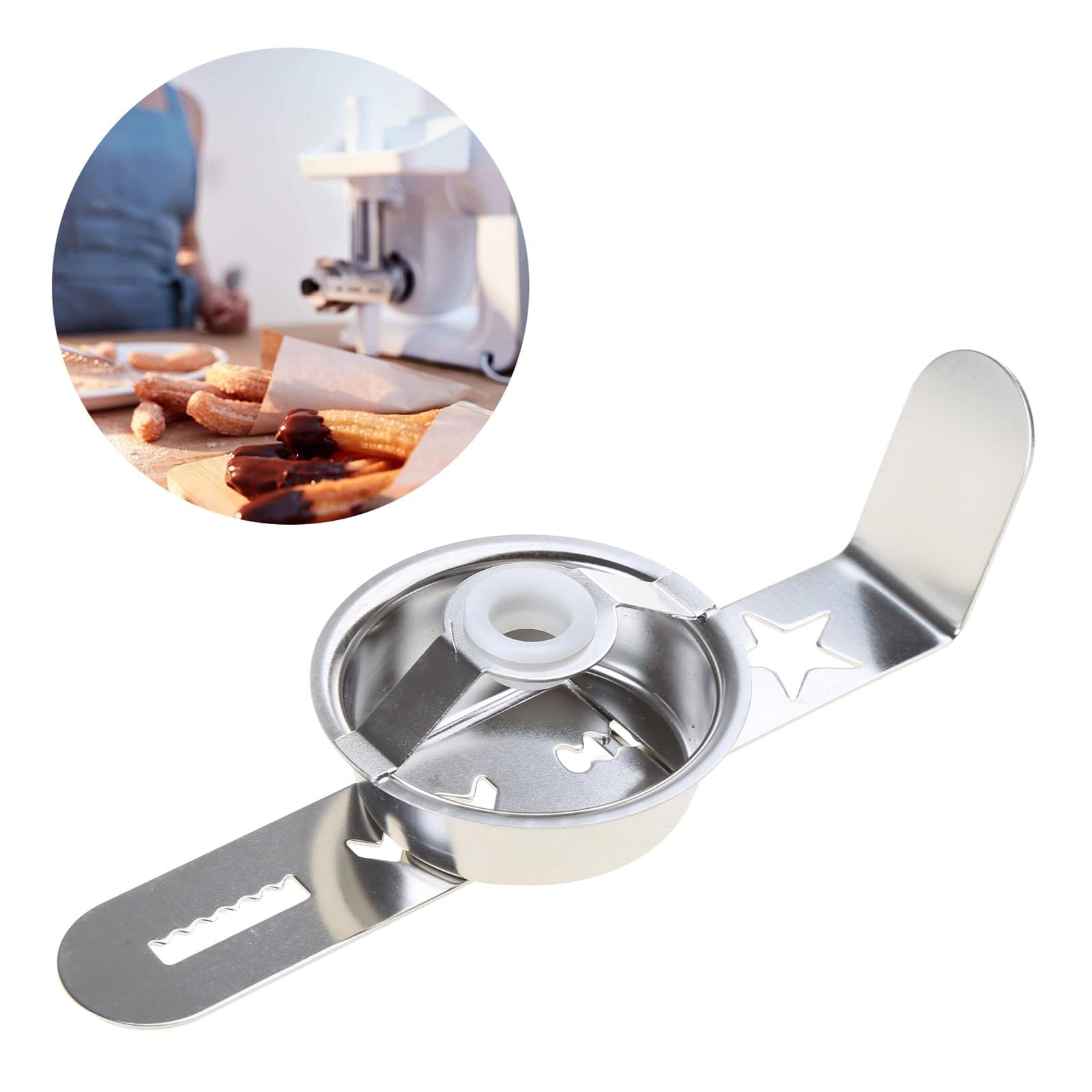 Vacatga Cookie Maker Attachment Pastry As Shown in the Picture, White