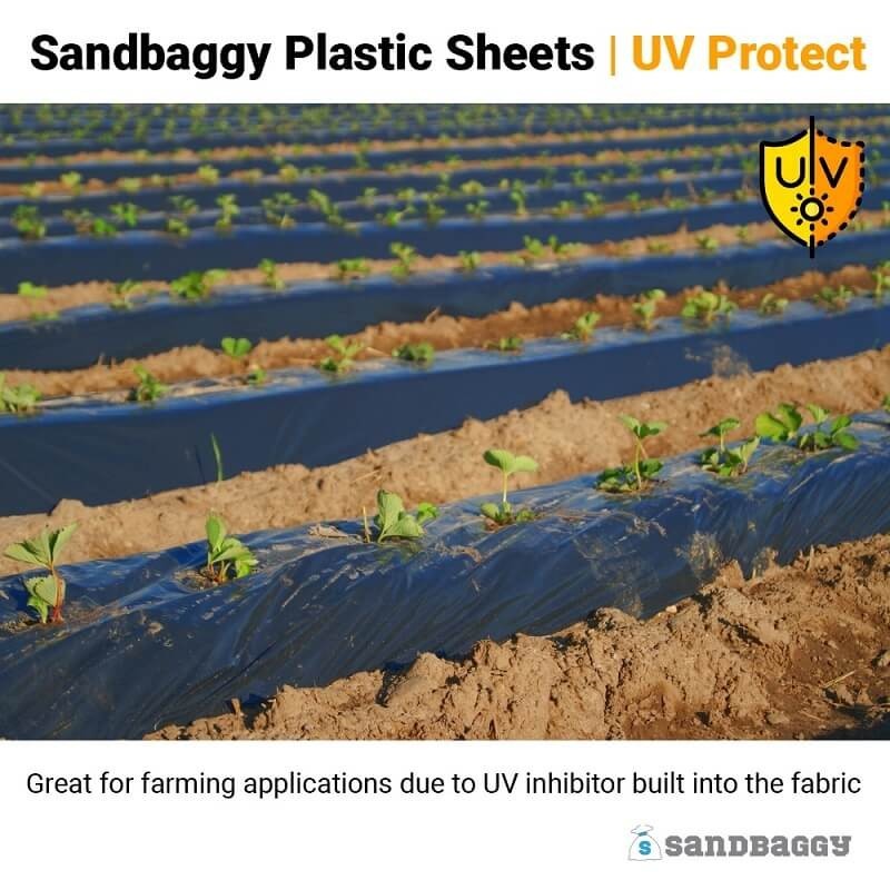 4 Mil, 40′ x 100′ Black Plastic Sheeting Roll-Poly Visqueen|USA Made – Sandbaggy