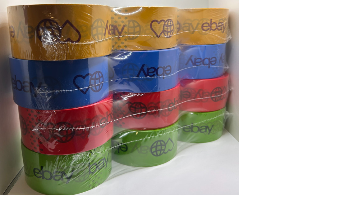 3 Roll Pack, Color eBay Branded Packing Tape, 2″ x 75 yards – Select your Color