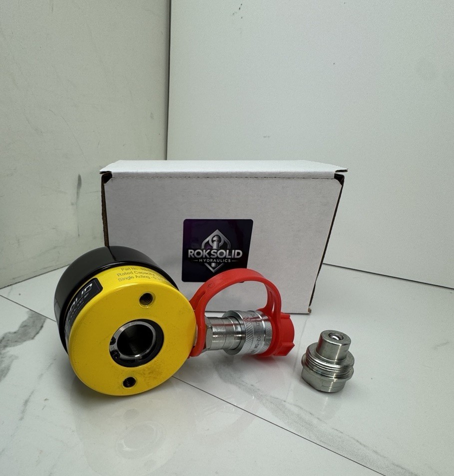 12 Ton Hollow Plunger 3/4-16 NF RS RCH120 0.31 Inch Stroke Hydraulic Cylinder