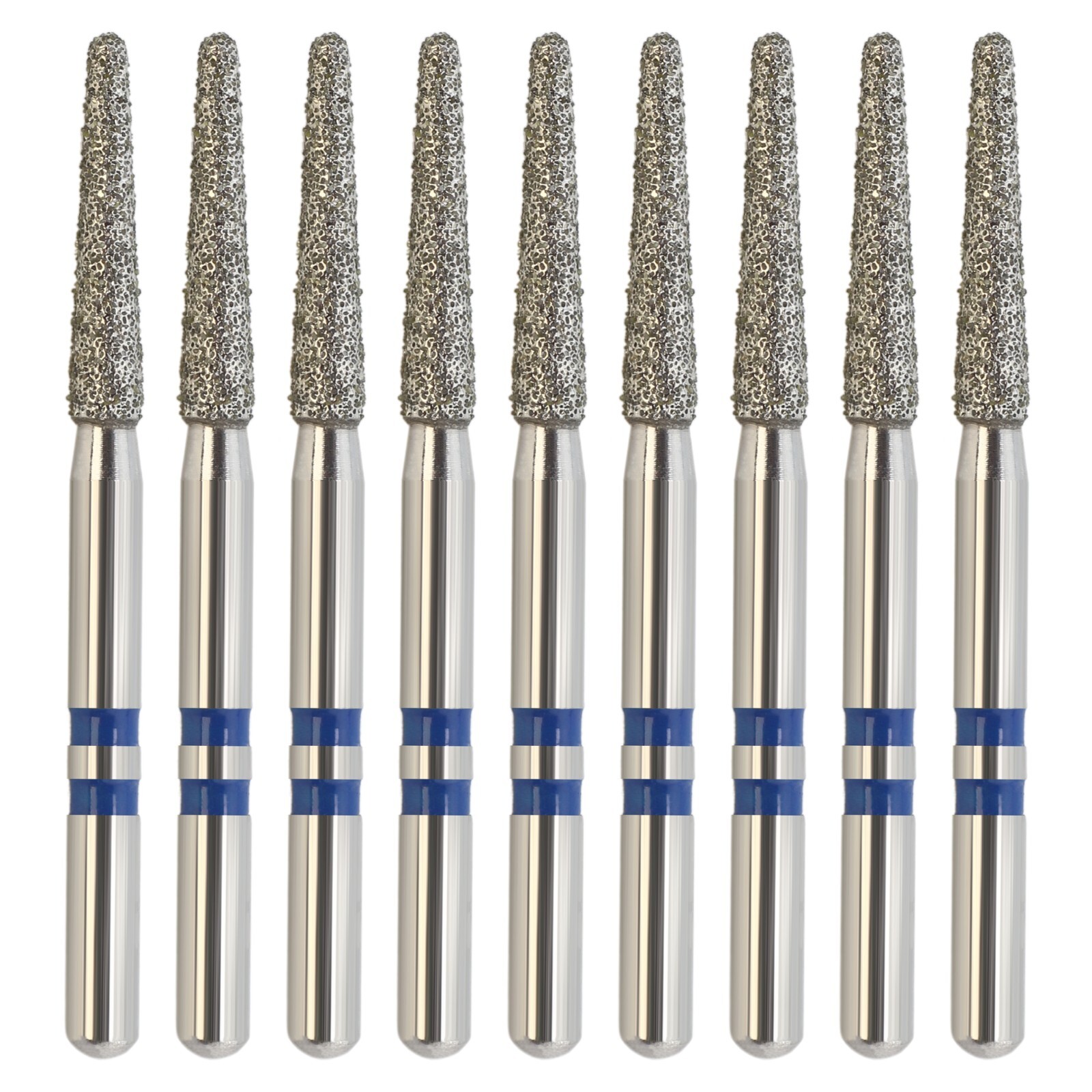 Dental Diamond Bur Z856/016M Zirconia Round End Taper Medium FineGrit High Speed