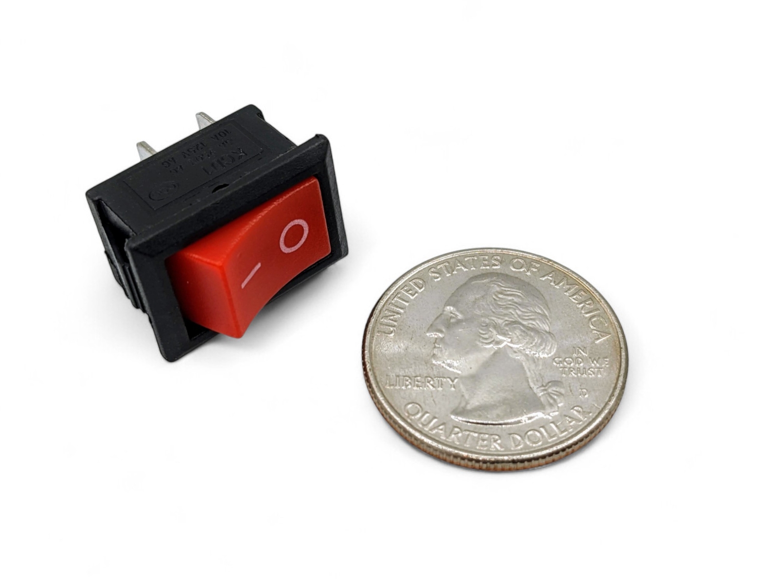 Rocker Switch 2 PIN ON-OFF SPST 125VAC/10A 250VAC/3A 21x15mm RED KCD1 2/5/10 PCS