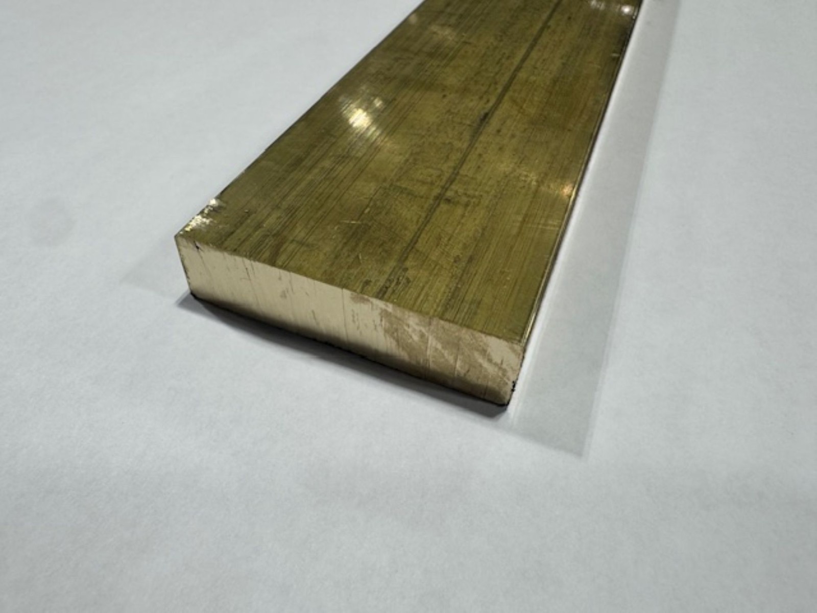 1/2″ x 2″ C360 Brass Flat Bar x 9″ Long, Half Hard, Free Cutting, Mill Stock
