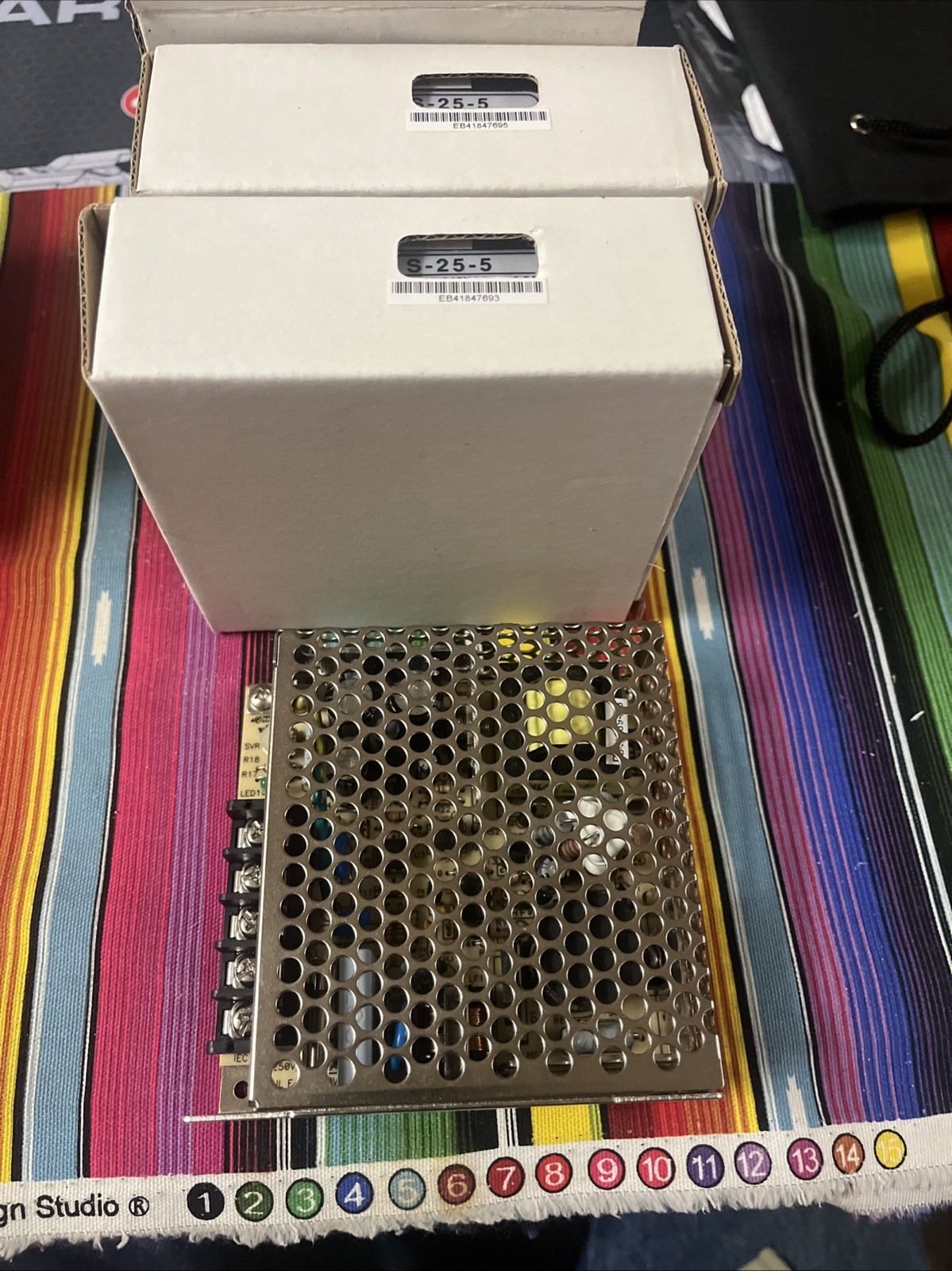 Mean Well S-25-5 Switching Power Supply 5V 5.0a New In Box
