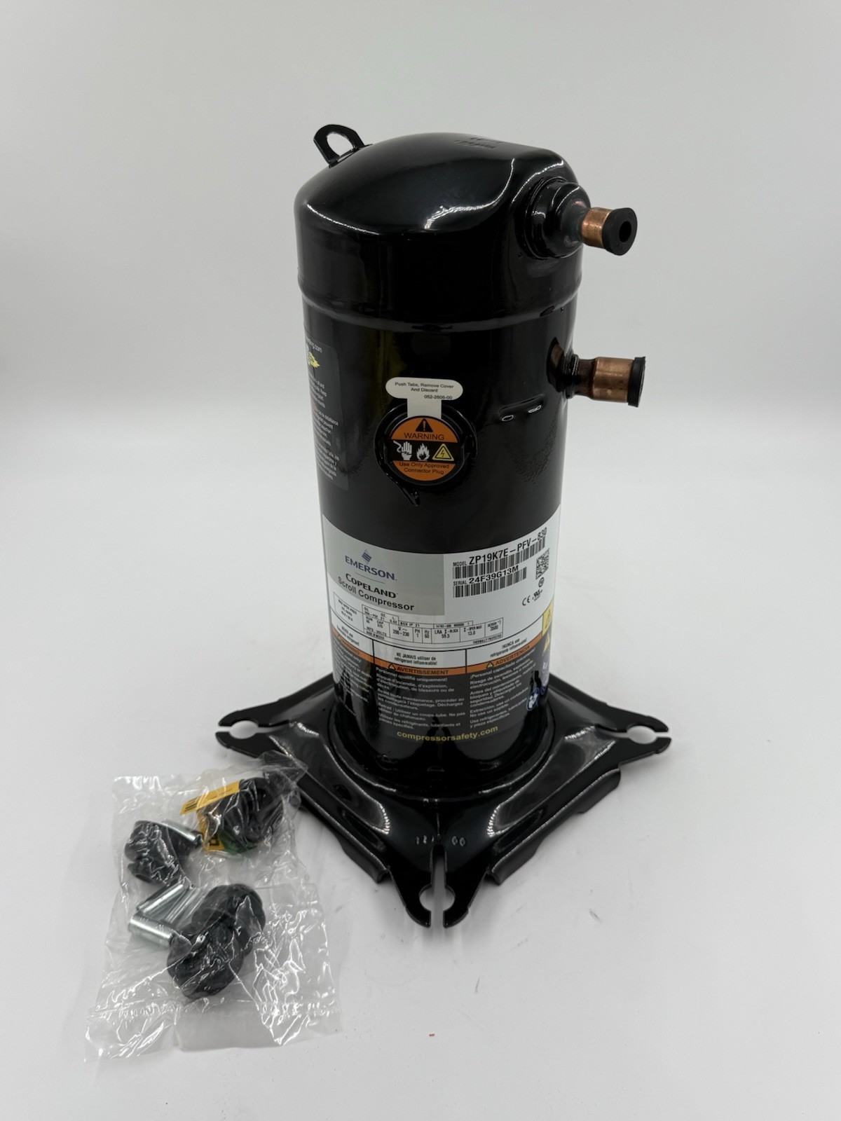 Emerson Copeland Compressor ZP19K7E-PFV-830/ ZP19K6E-PFV-130 19,000 BTU R410A