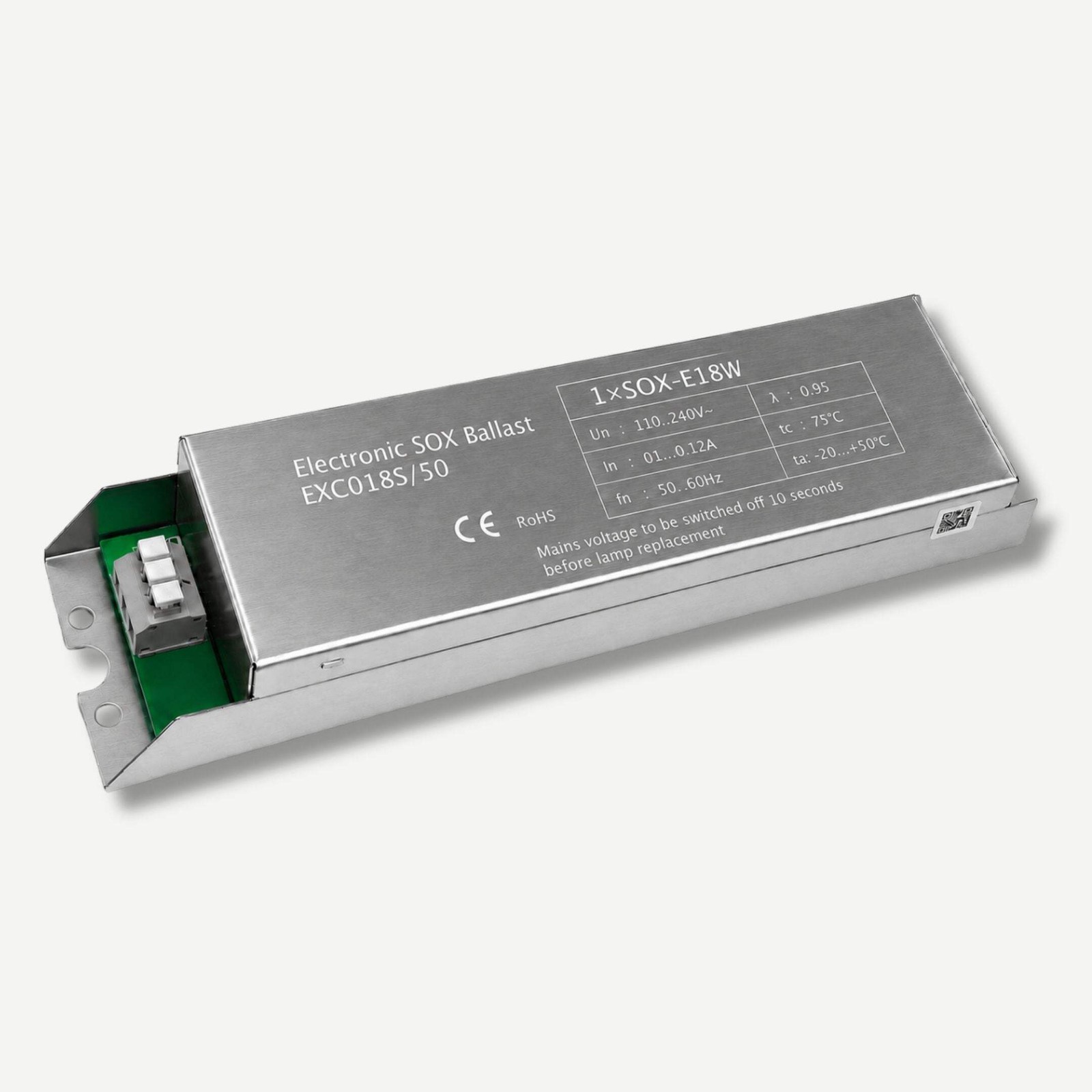 SOX-E 18W Electronic Ballast — Low Pressure Sodium Lamp Control Gear