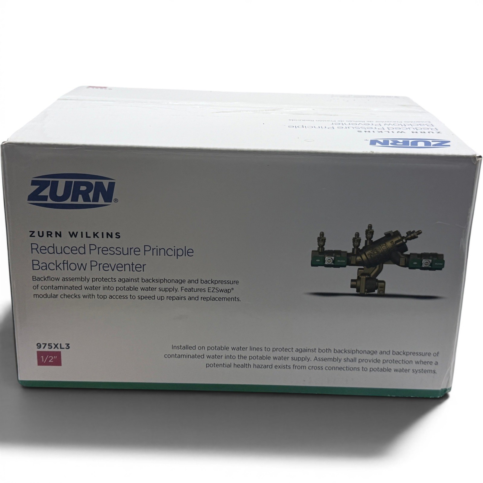 Zurn Wilkins Backflow Preventer 1/2″ 975XL3 Reduced Pressure Principle