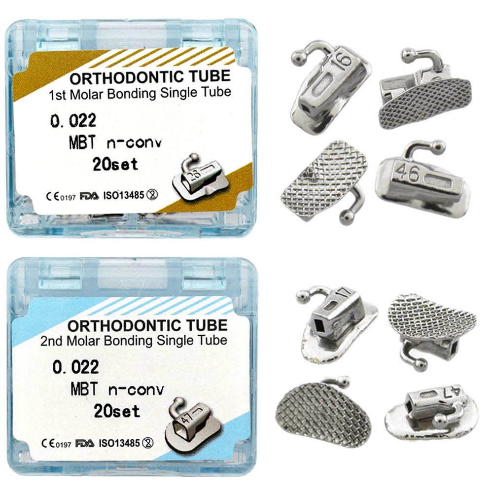 tubos de ortodoncia Orthodontic Buccal Tubes Roth MBT 022 1st 2nd Molar Tube
