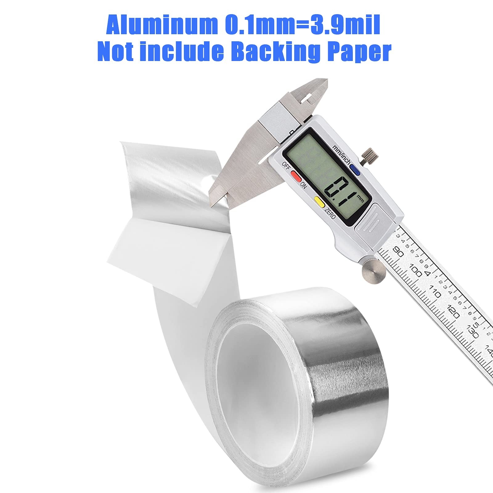 Romeda Aluminum Foil Tape 2 inch x 65 Feet Foil Tape (3.9 mil),Silver Insulation