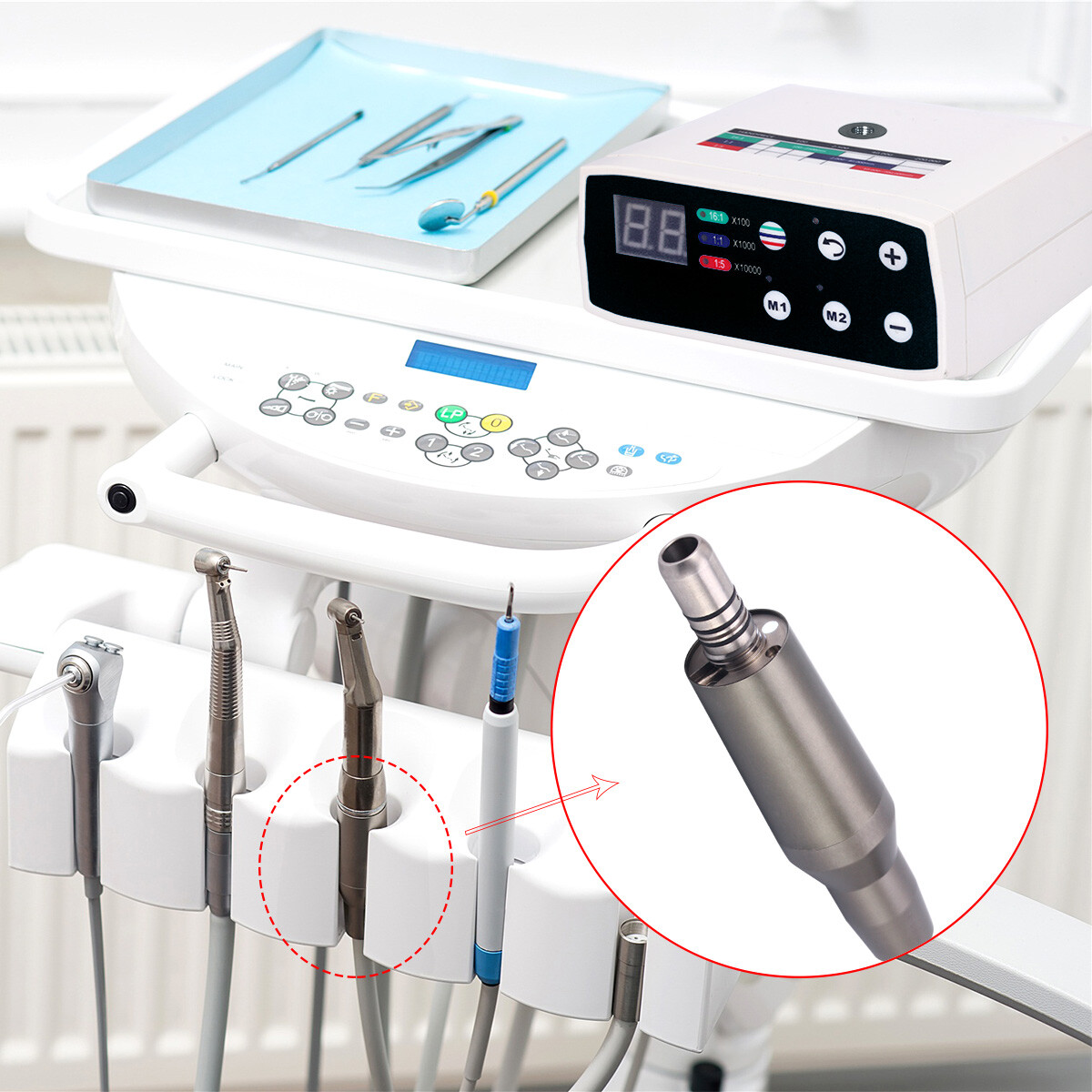 Dental Surgery Implant Motor System Brushless 20:1 Handpiece/Electric Micromotor