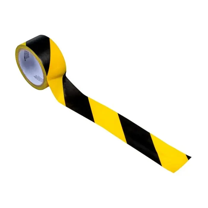 1 ROLL HT200 Black Yellow 2″ X 54 Feet Floor Marking High Traffic Aisle Tape