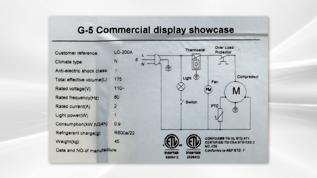 NEW Glass Door Merchandiser Refrigerator Cooler Beverage NSF 19″ x 20″ x 57″
