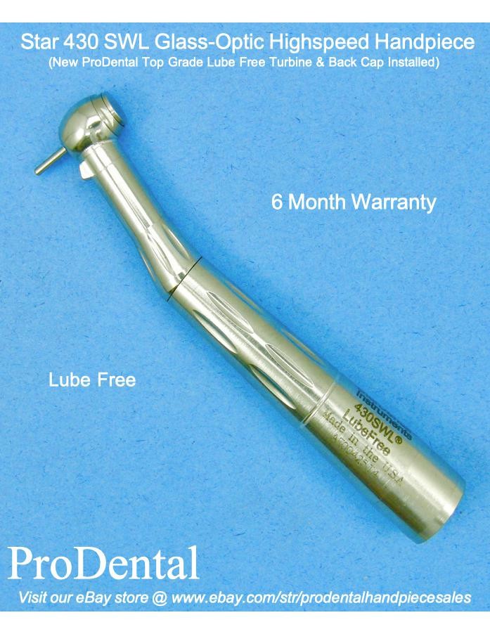 Star 430 SWL Lube Free Glass-Optic Dental Highspeed Handpiece – ProDental