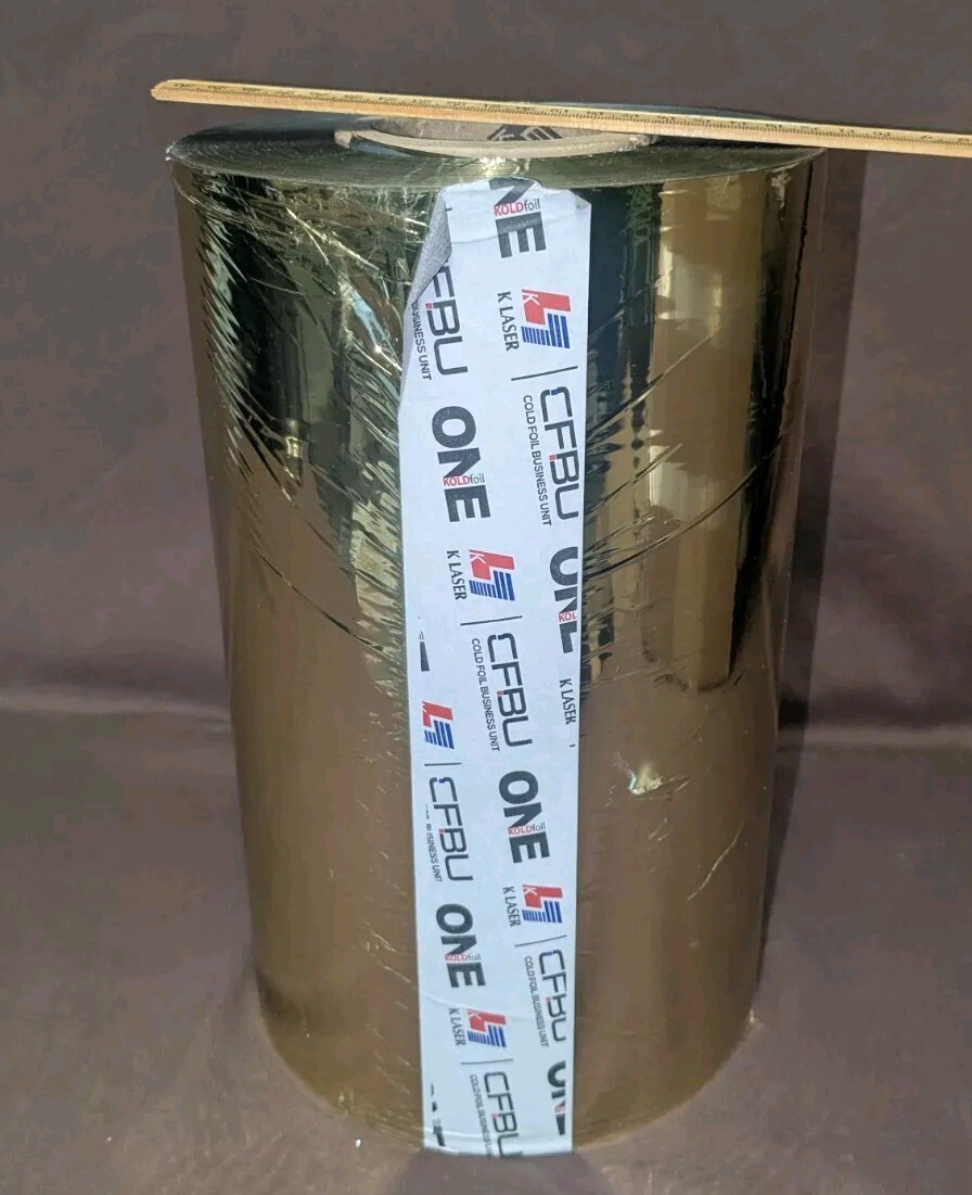 Cold Foil Goldfoil Roll, 12″ Gold K Laser Printing Foil