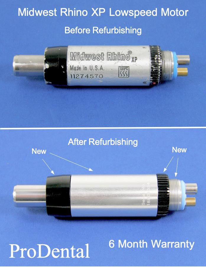 MIDWEST Rhino XP Brand Dental Handpiece Motor w/New Housings – ProDental