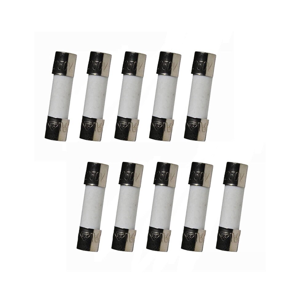 10Pcs 250V 20A F20AL250V 20 amp Fast Blow Acting Quick Ceramic Fuses 5x20mm