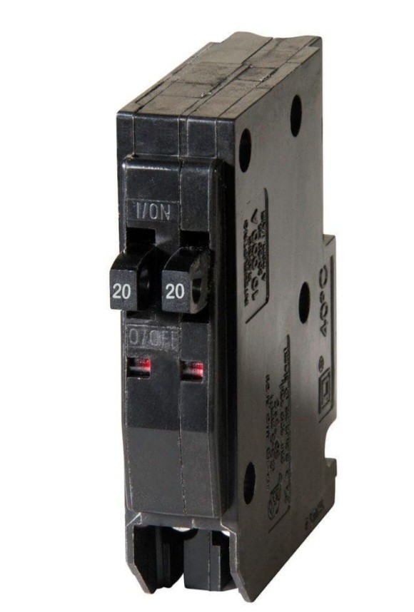 Sealed Square D QO2020 QO2020C Twin/Tandem 20 amp 2 Single Poles Breaker New