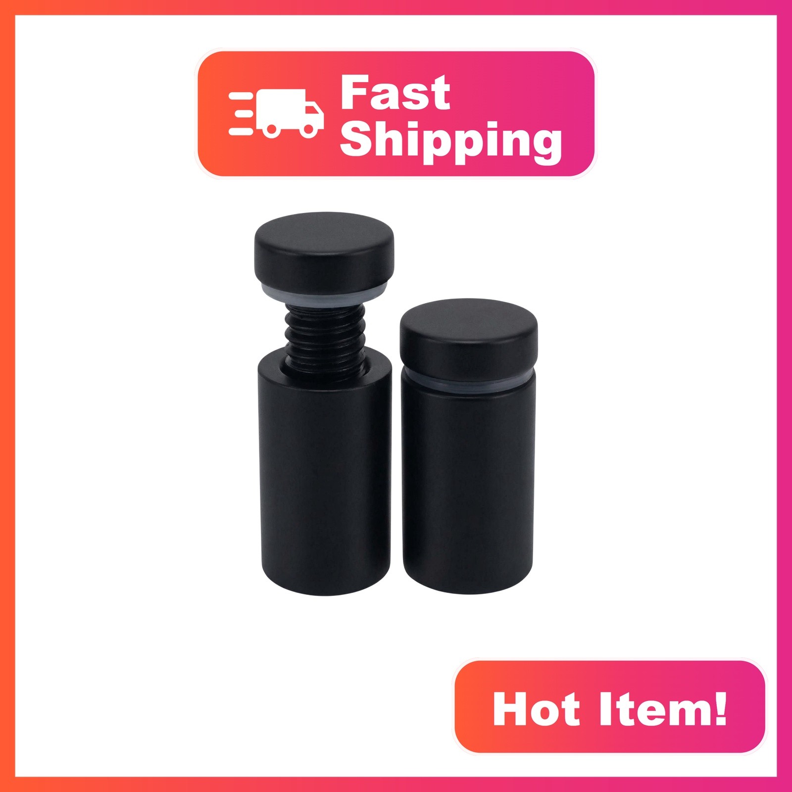 Lantee Standoff Screws 16x30mm Black 12 Pcs