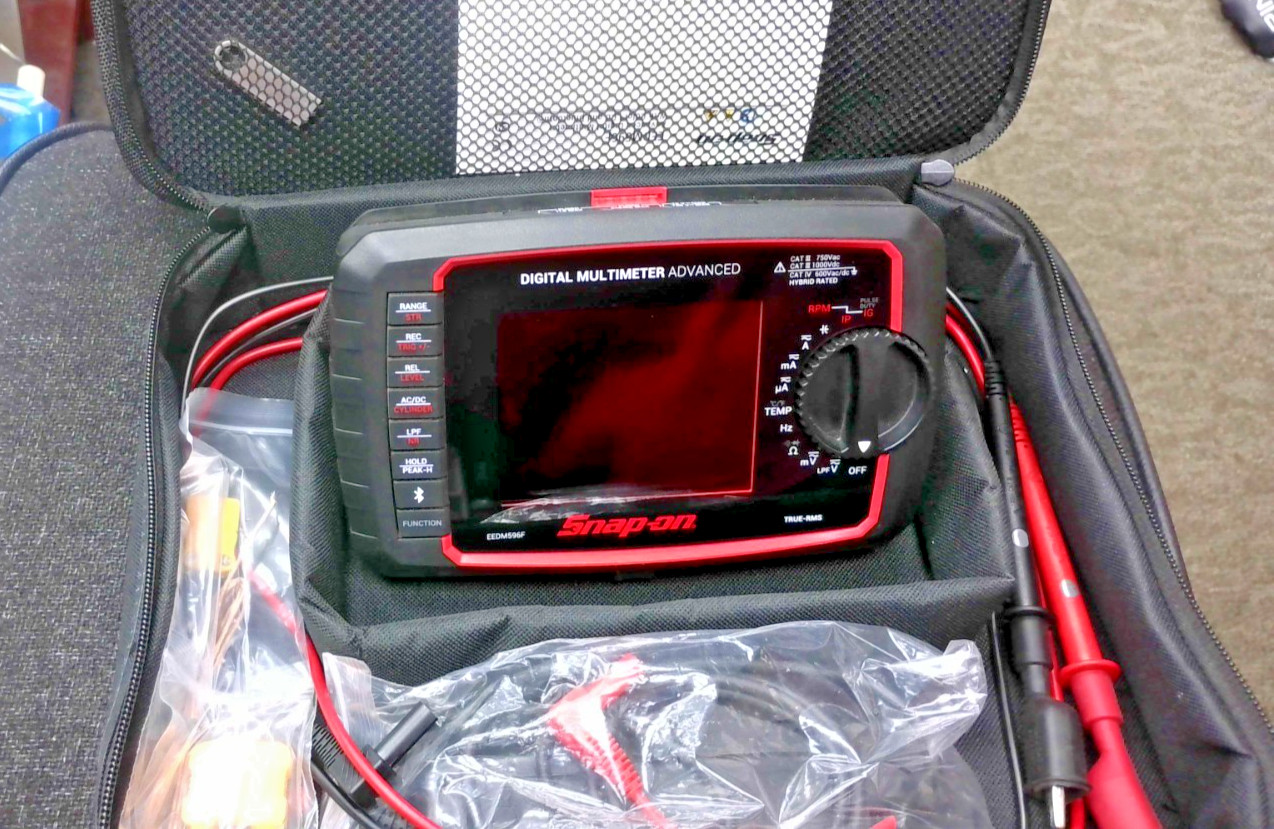 Snap-on EEDM596F Advanced Digital Multimeter True-RMS Bluetooth Automotive DMM