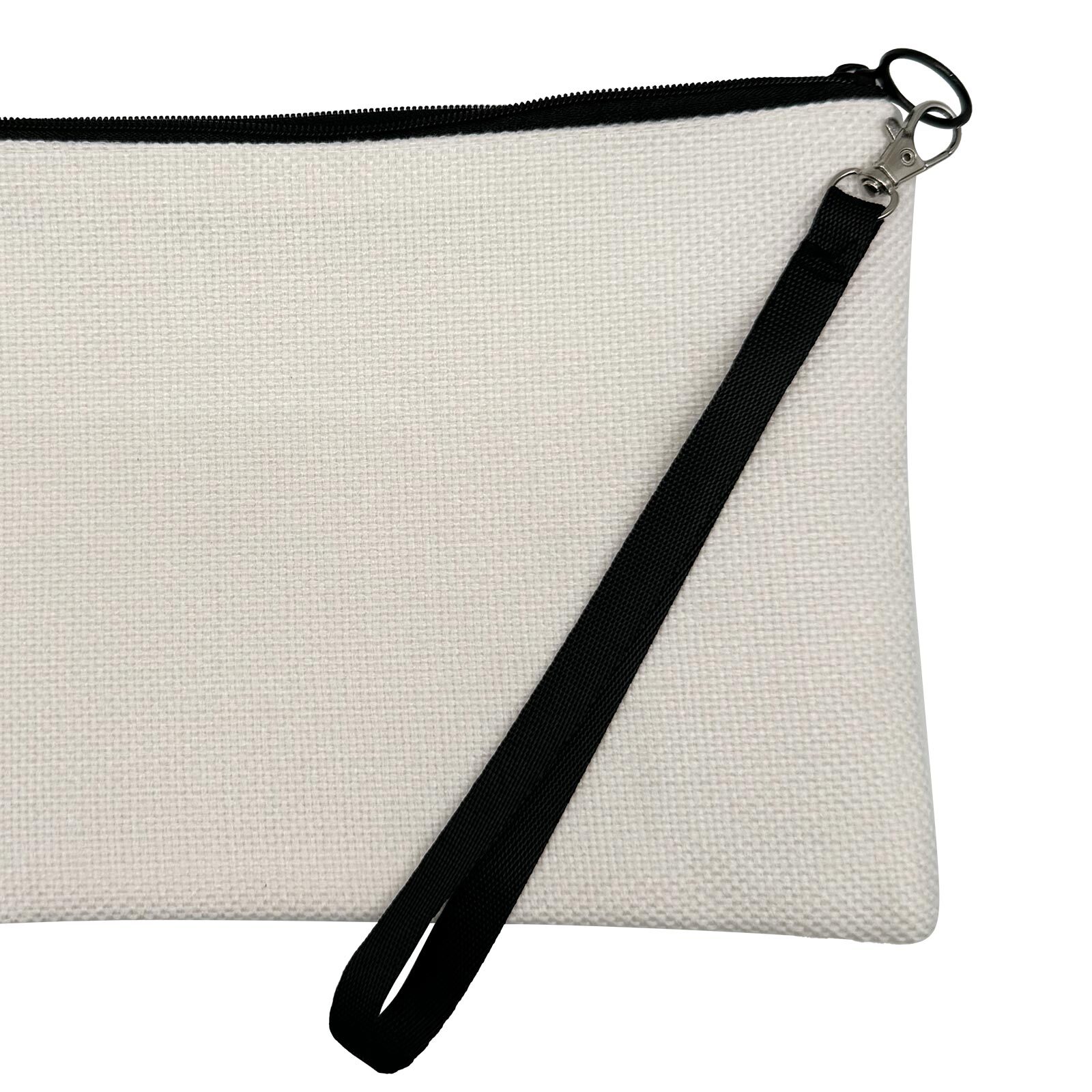10 Pack 6.3in x 9in White Linen Fabric Handbag Sublimation Blanks Cosmetic Bags