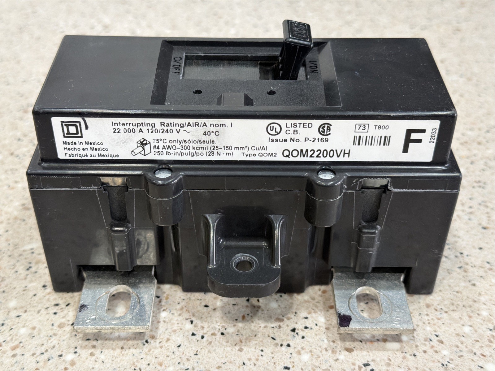 Square D QOM2200VH Main Breaker 200A 2-Pole 120/240V *NEW PULL* US SELLER