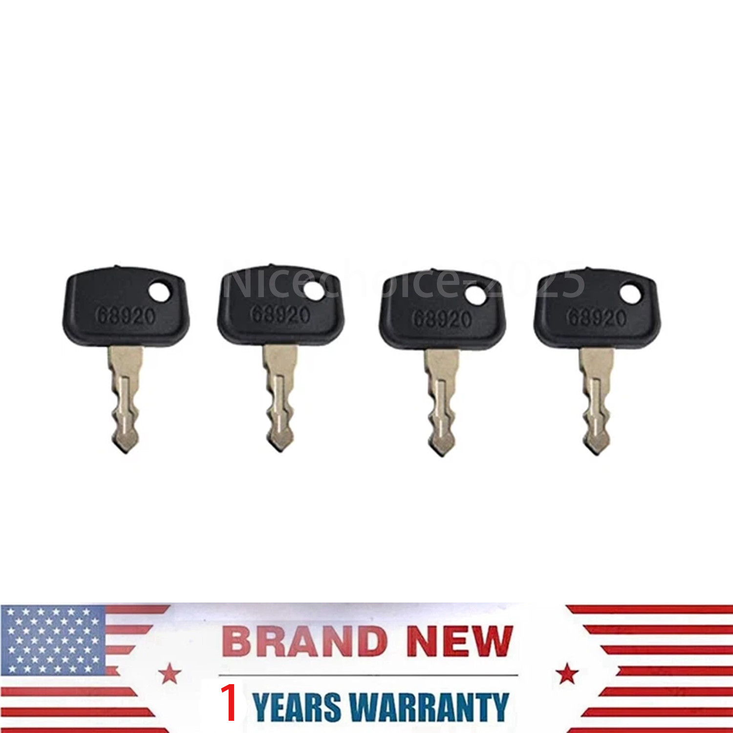 4Pcs Ignition Key 68920 for Kubota Utility Vehicles RTV400 RTV500 RTV900 RTV1140
