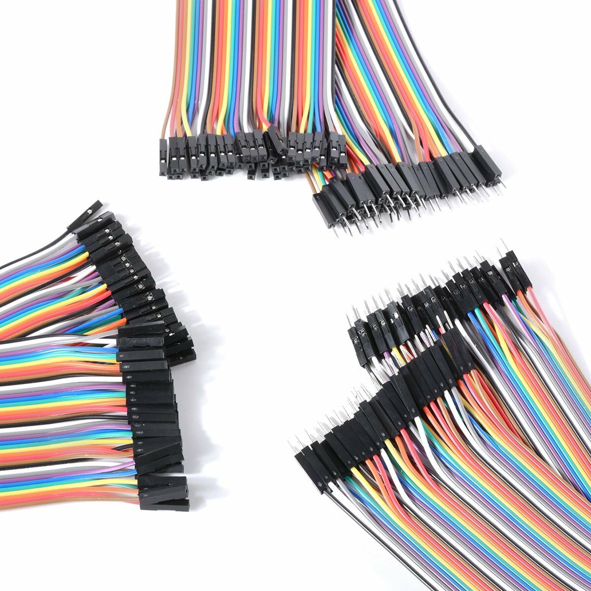 Dupont Cable Jumper 40 Wire 20cm F-M F-F M-M For Arduino Raspberry Breadboard