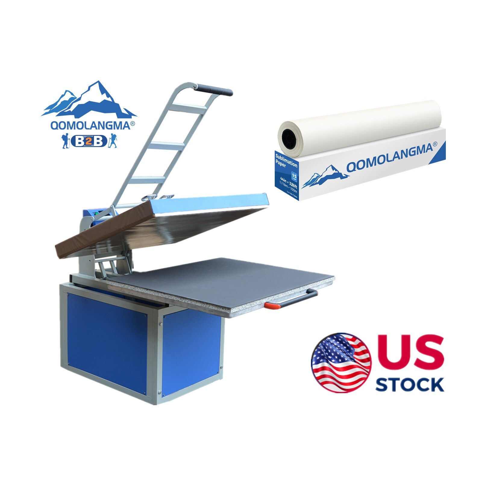 US Stock Manual 220V 30A 31in x 39in Large Format Heat Press Transfer Machine
