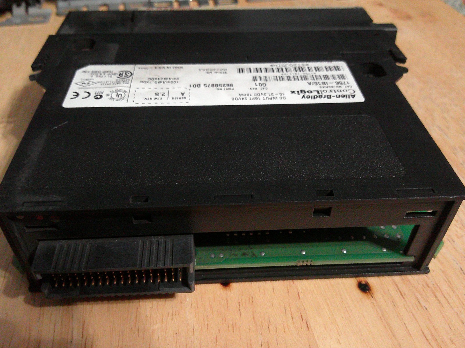 ALLEN BRADLEY 1756-IB16 /A INPUT MODULE, REV. G01 SER. A