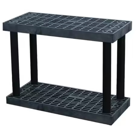 Structural Plastics S3616b Freestanding Plastic Shelving, Open Style, 16 In D,