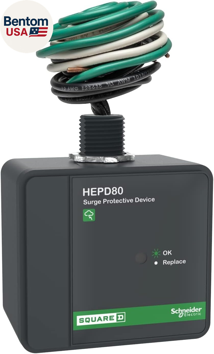 Square D HEPD80 Universal Whole House Surge Protection Device, 1-Phase, 3-Wire f