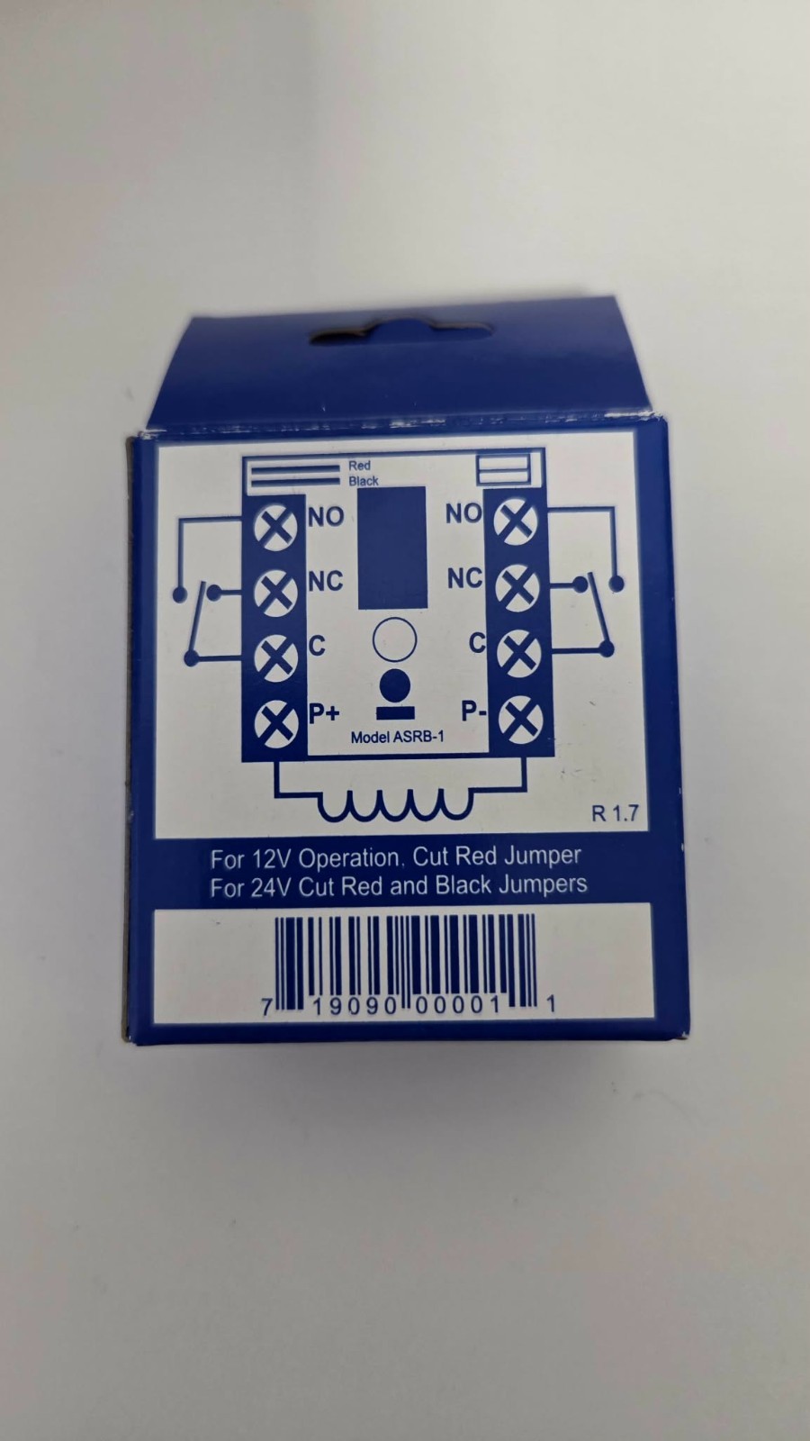ASRB-1 Relay Board with 2 amp maximum, 6, 12, or 24 VDC operating voltage