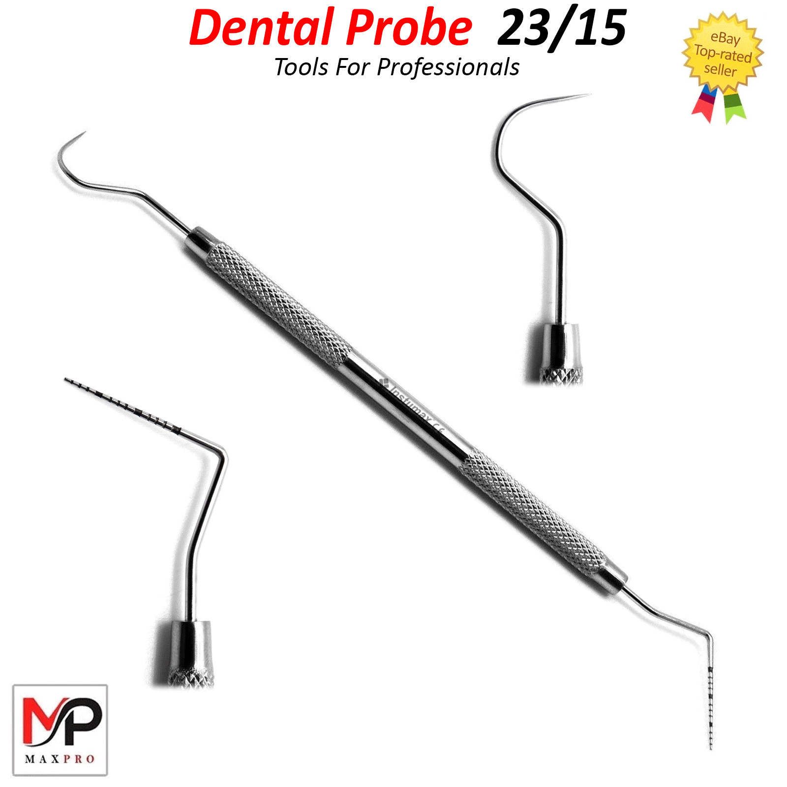 Dental Diagnostic Explorer 23 and UNC 15 Probe Double Ended Instruments