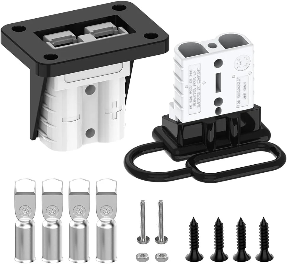 Anderson Connector, 50AMP 6-12 Gauge Battery Quick Connect/Disconnect Connector