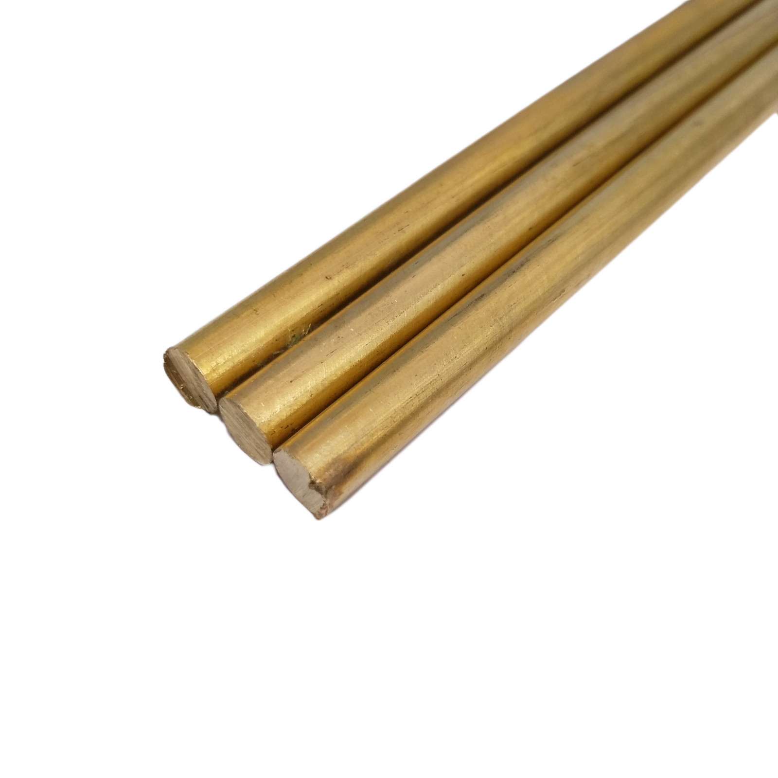 4pcs 6mm(0.24″) ±10% Dia. 250mm(9.84″) Long H62 Brass Bar Round Rod Cylinder