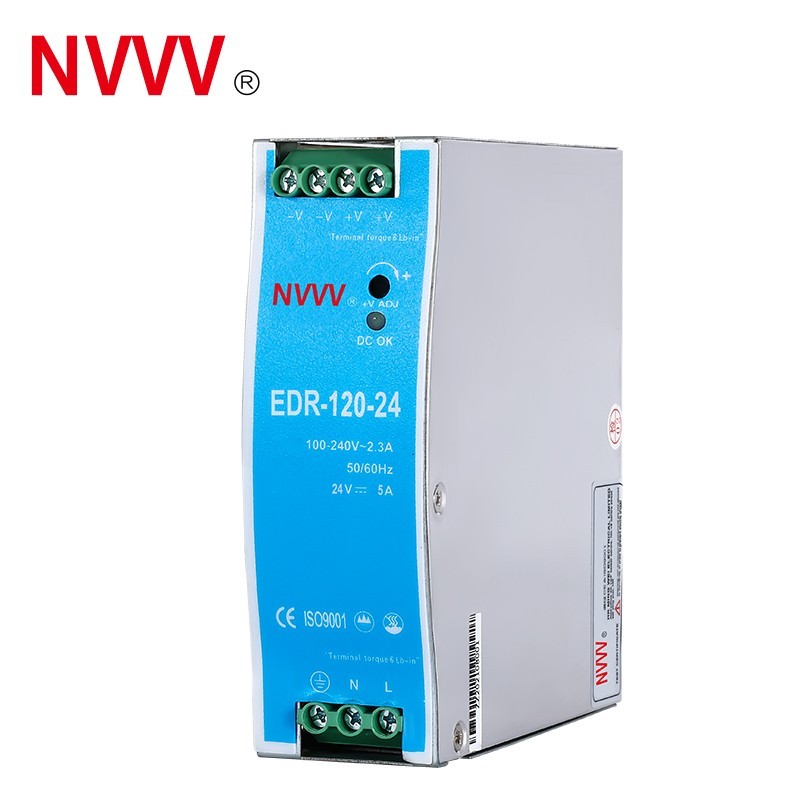 EDR-120-24 120W 24V 5A Single Output AC/DC Industrial DIN Rail Power Supply