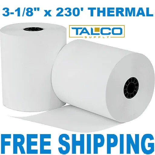 (6) 3-1/8″ x 230′ BPA Free Thermal Paper Rolls (Star TSP100) ~FREE SHIPPING~