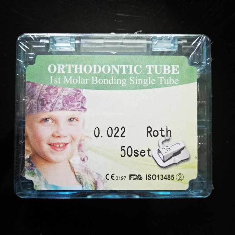 200x 50 Dental Split 1st Molar Buccal Tube Non-Convertible Bondable Roth 022 2G