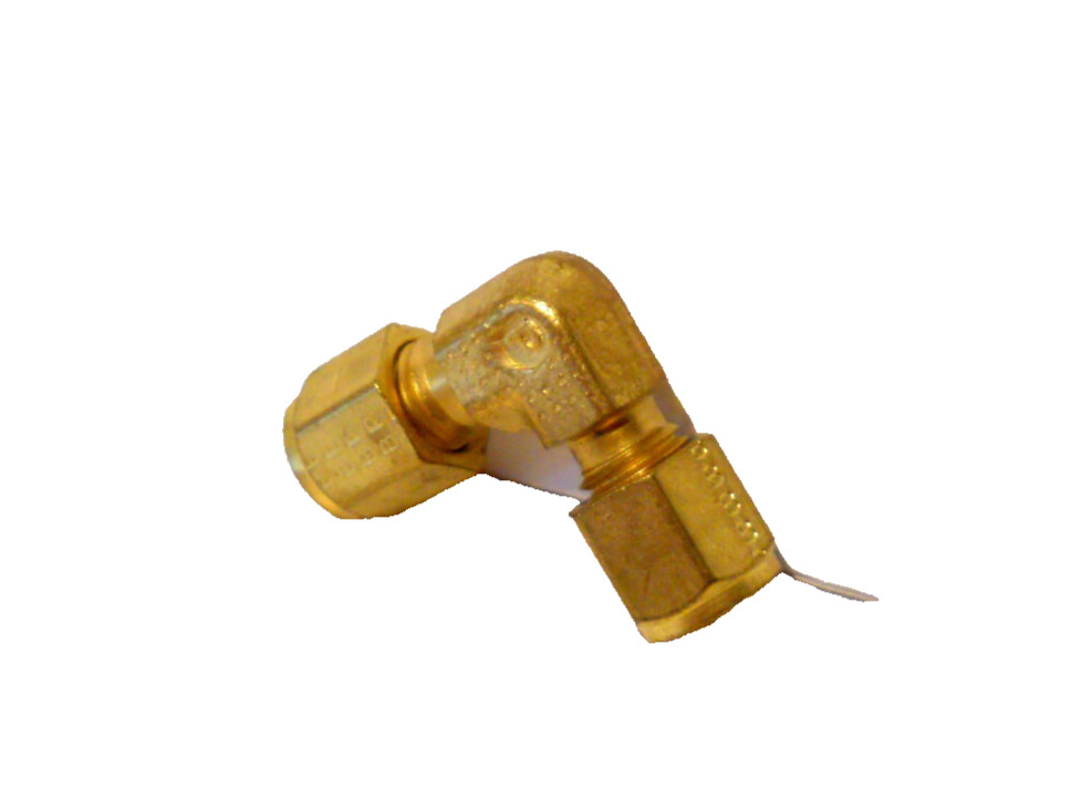 New Parker Brass 1/4″ Tube x 1/4″ Tube Union 90° Elbow Fitting, 4-4 EBZ-B