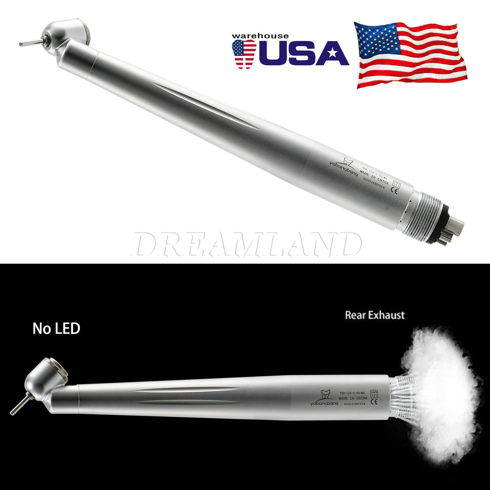 USA Turbina Dental 45 Degree Surgical High Speed Handpiece 4H NEW PR