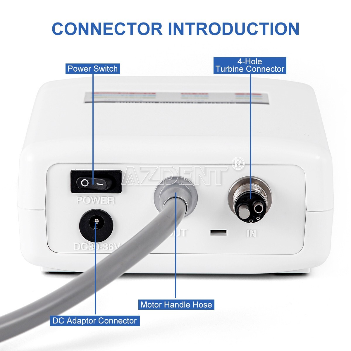 Dental LED Brushless Electric micro motor fit 1:1/1:5/16:1 Low Speed Handpiece