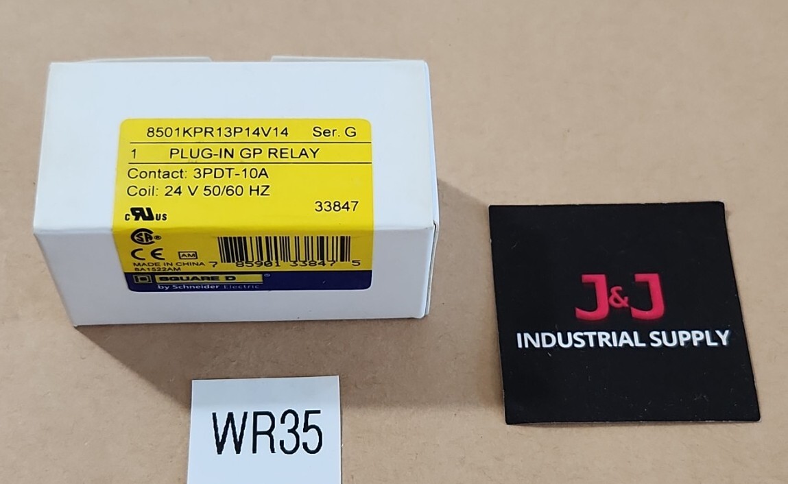 *NEW* Square D 8501KPR13P14V14 General Purpose Relay 24V 50/60HZ + Warranty!