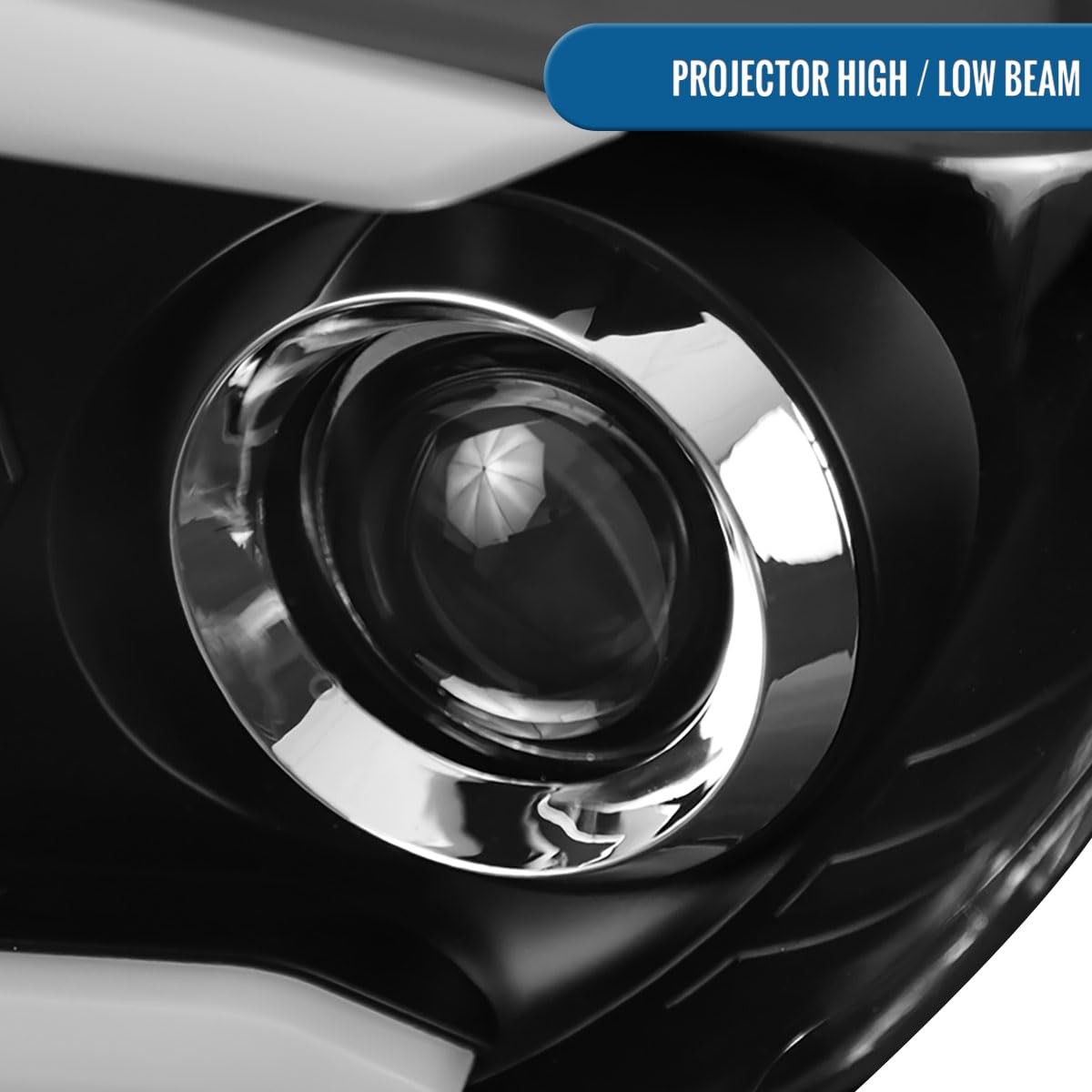 2014-2021 Toyota Tundra LED Tube Sequential Turn Halogen Projector Headlights