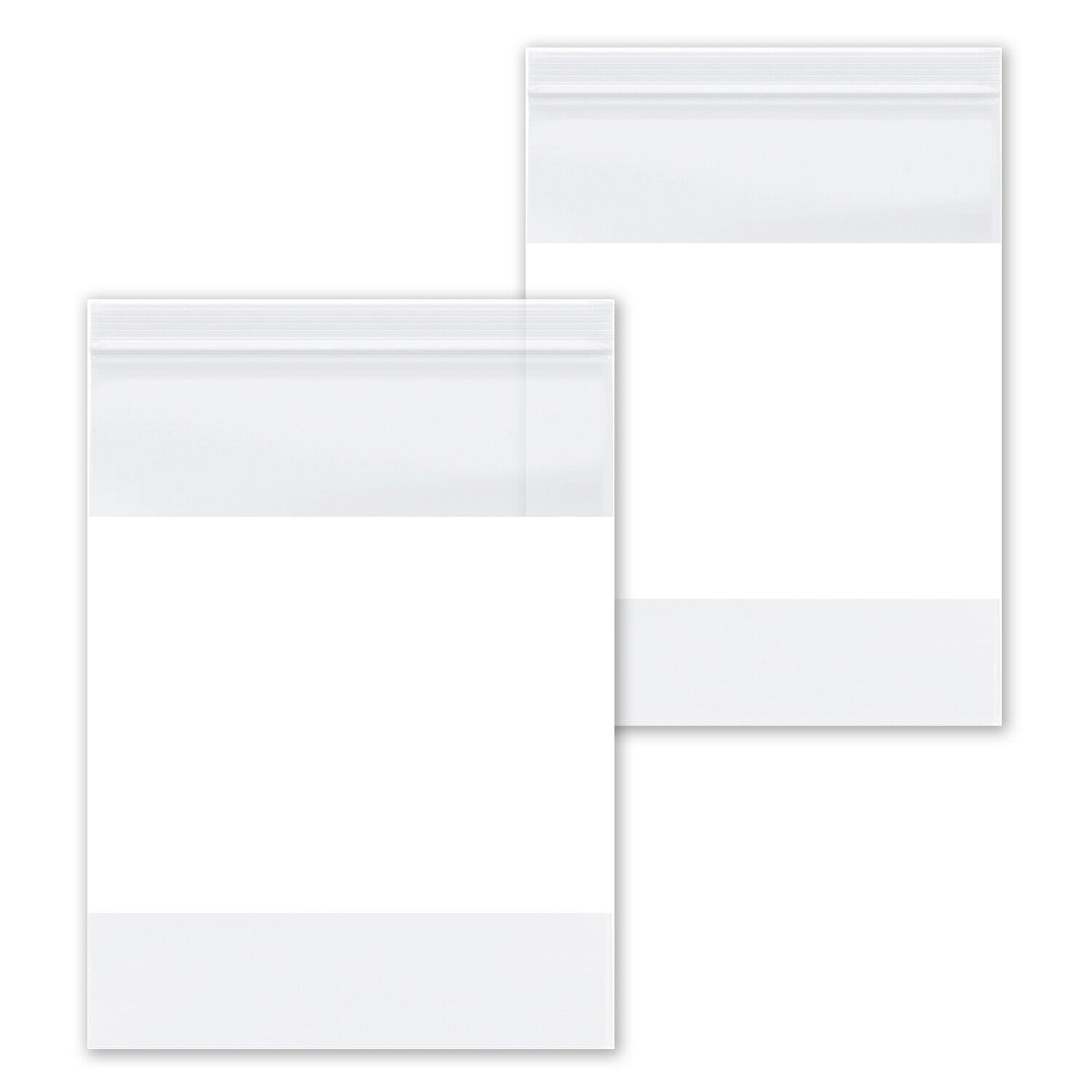 4 Mil Clear Reclosable Poly Bags with White Block Zipper 6″ x 9″ Pcs of 2000